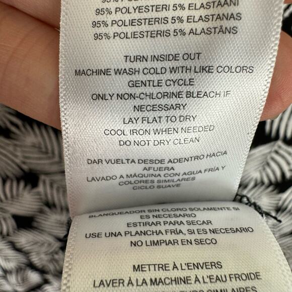 MICHAEL Michael Kors Palm Leaf Print Lightweight Stretchy Above Knee Dress Sz S - Picture 7 of 7